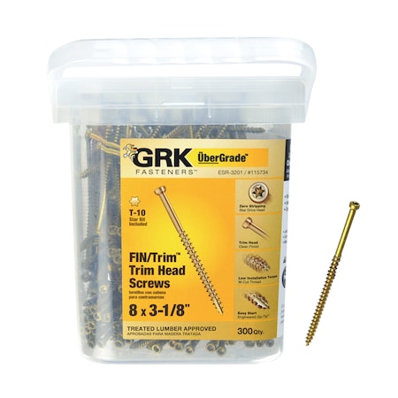 ‪ꪔ̤̮i‪ꪔ̤̮i　0628 Itw Deck Screw, #8 x 3-1/8 in, Trim Head, 300 PK 115734 | Zoro